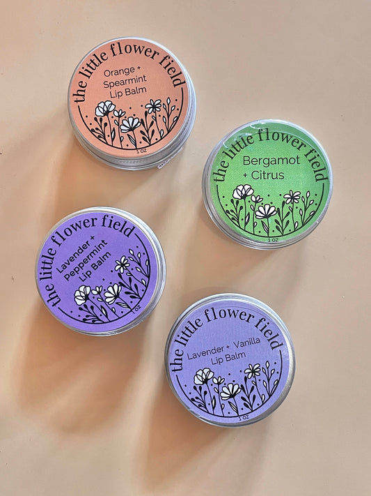 All-Natural Potted Lip Balm - The Little Flower Field