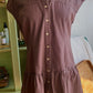 Caramel Dream Linen + Cotton Mini Dress