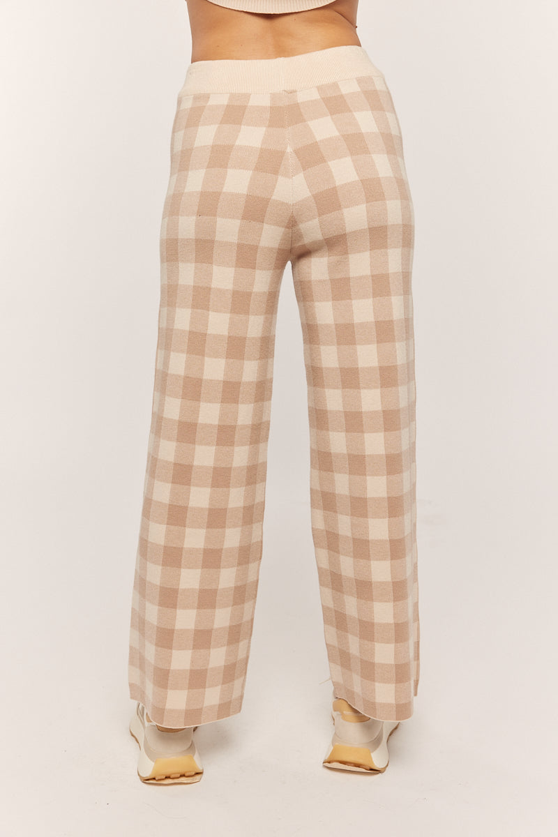 Cozy Like Home Gingham Lounge Pants