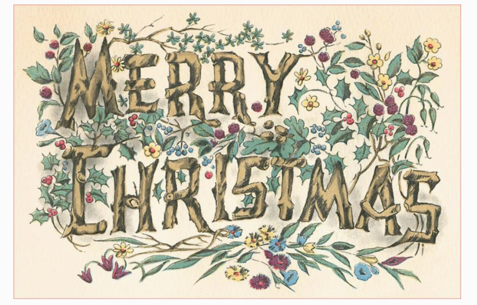 Yuletide Cheer Vintage Postcard