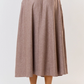 Golden Days Wool Midi Skirt