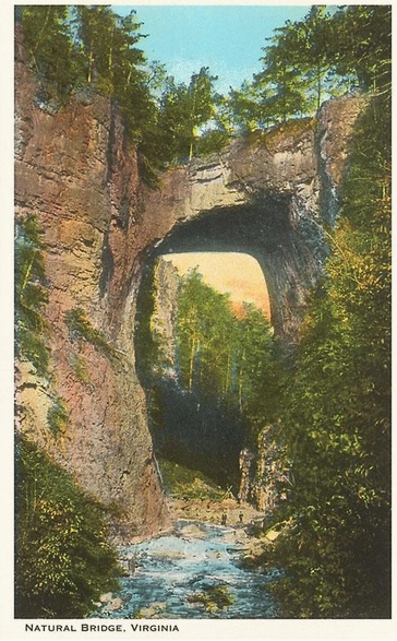 Natural Bridge State Park Vintage Postcard