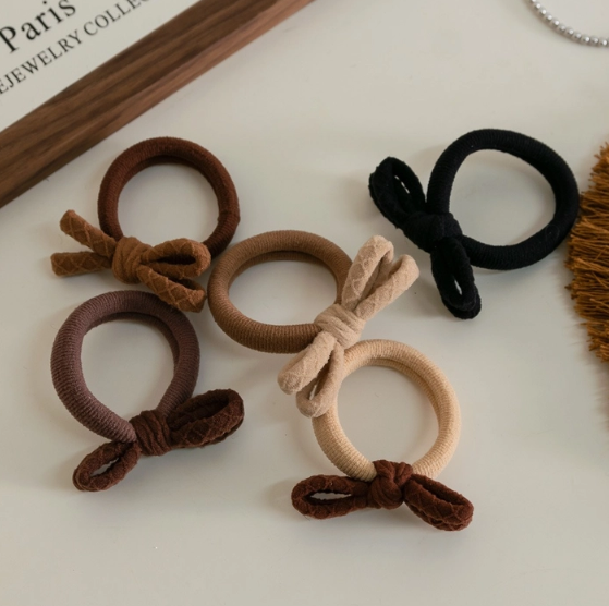 Bow Hair Ties - Set of 5