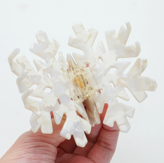 Winter Snowflake Claw Clip