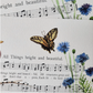 "All Things Bright and Beautiful" Floral Hymn Print - Marydean Draws