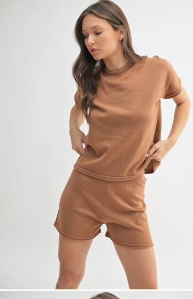 Easy Breezy Sweater Top - Cocoa