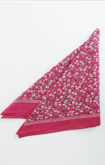 Flower Field Bandana - Berry