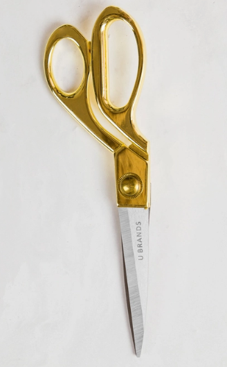 Work-from-Home Gold Scissors