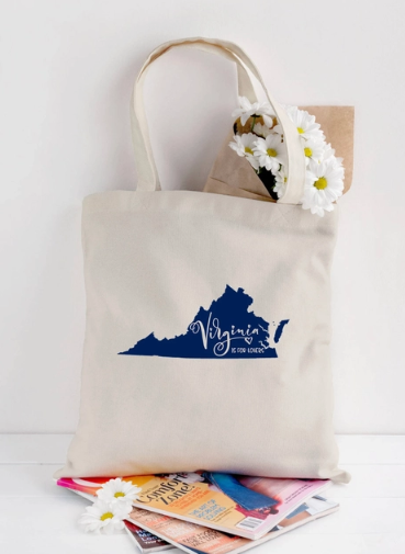 "Virginia Is for Lovers" Canvas Tote Bag