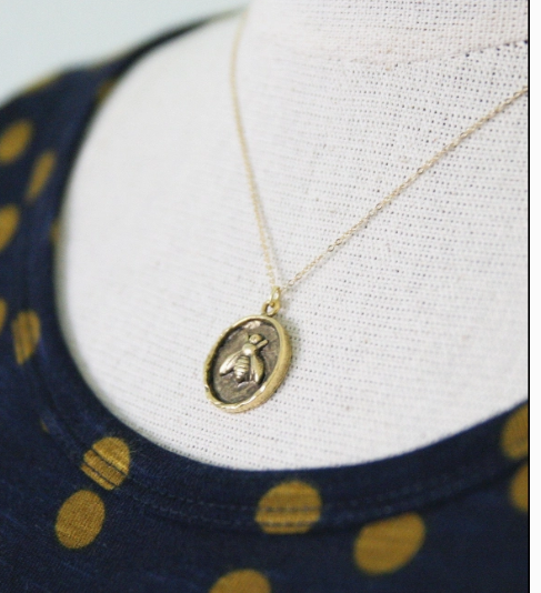 Golden Bee Necklace