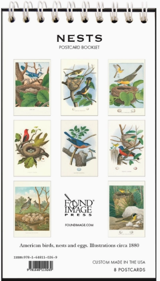 Nests Vintage Postcard Booklet