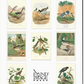 Birds Vintage Postcard Booklet