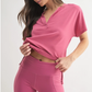 Pima Cotton Tee - Soft Magenta