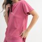 Pima Cotton Tee - Soft Magenta