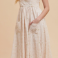 Farmer's Field Gingham Maxi Dress - Cream
