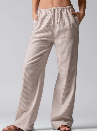 Poolside Drawstring Pants - Khaki