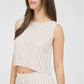 Striped Bow Tie Top