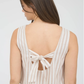 Striped Bow Tie Top