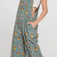 Posy Floral Jumpsuit - Blue