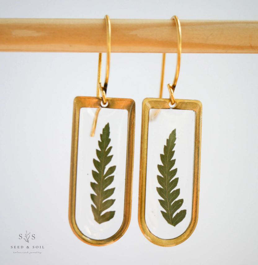 Fern Cathedral Earrings - Seed and Soil