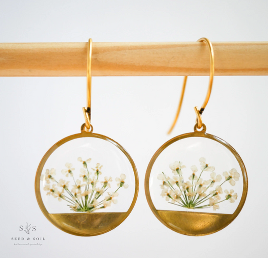 Horizon Queen Anne's Lace Earrings - Seed and Soil