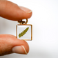 Mini Square Fern Necklace - Seed and Soil