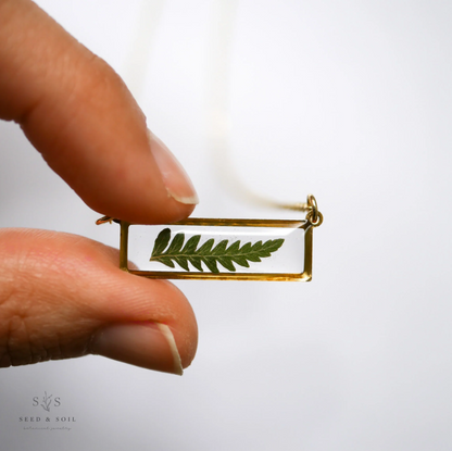 Bar Fern Necklace - Seed and Soil