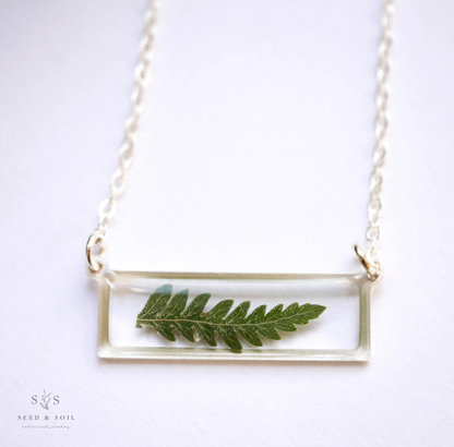 Bar Fern Necklace - Seed and Soil