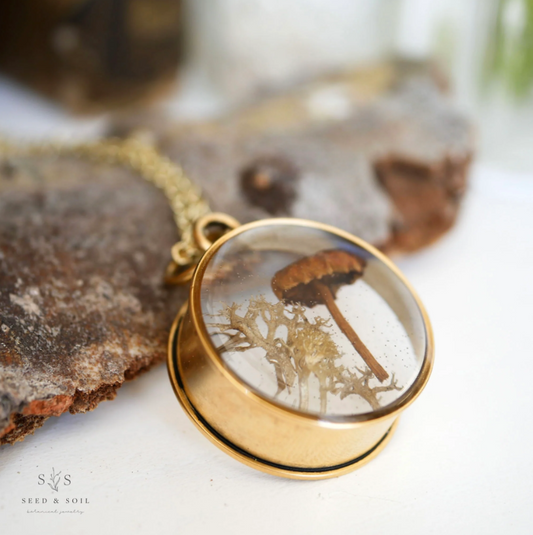 Forest Floor Necklace - Seed and Soil
