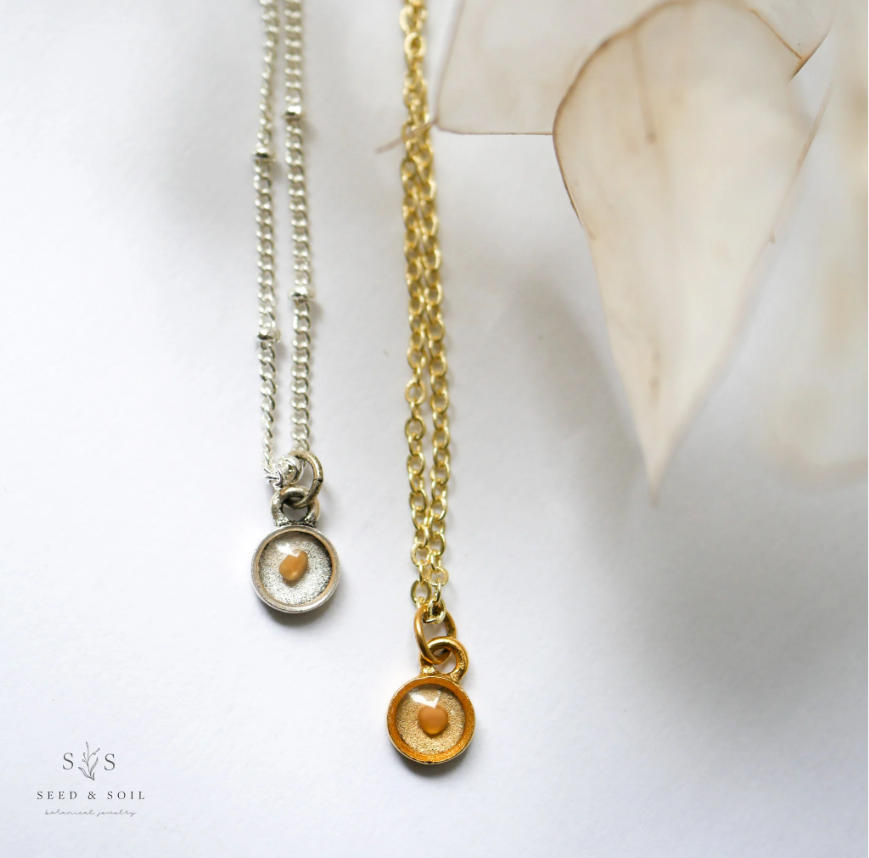 Tiny Mustard Seed Circle Necklace