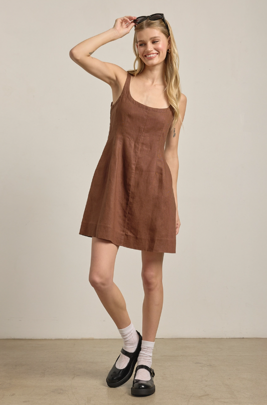Fresh Leaves Mini Dress
