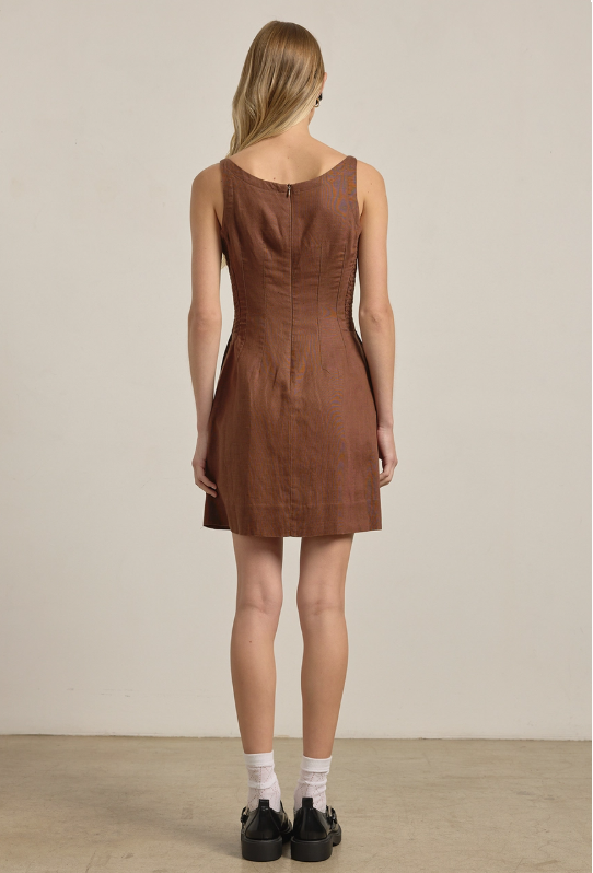 Fresh Leaves Mini Dress