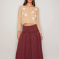 Kate Lettuce Trim Maxi Skirt