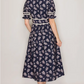 Bella Lace Trim Midi Dress