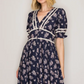 Bella Lace Trim Midi Dress