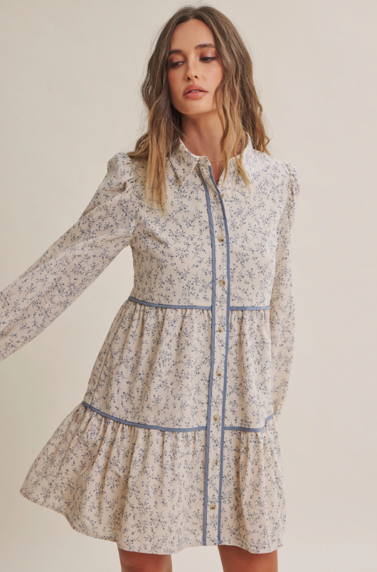Autumn in Bloom Midi Dress
