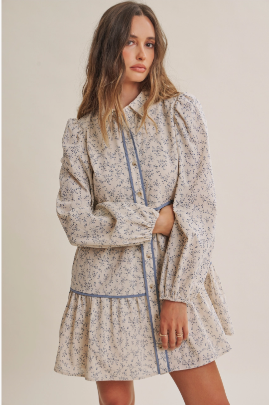 Autumn in Bloom Midi Dress