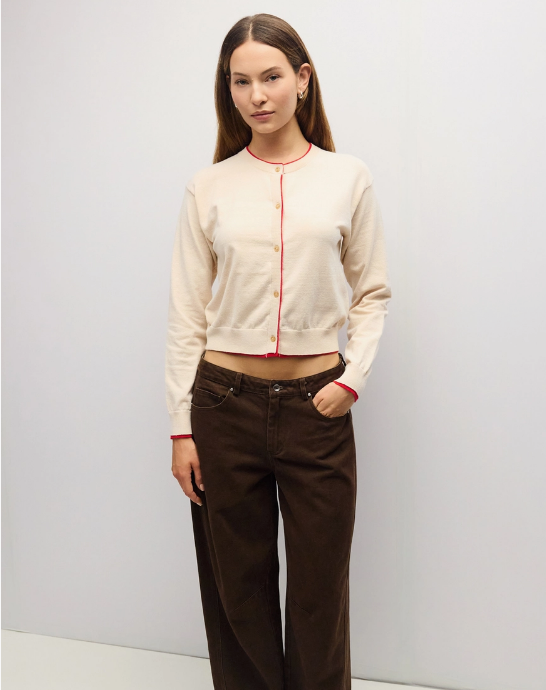 Paige Contrast Cardigan