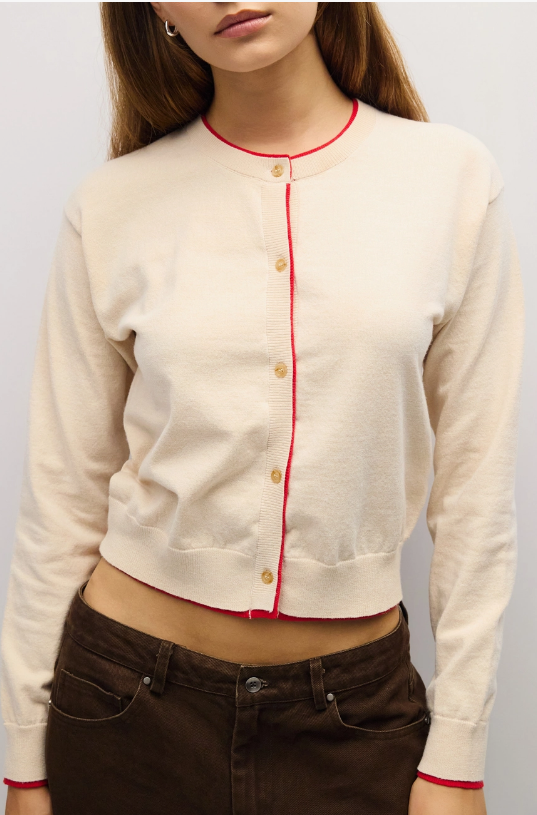 Paige Contrast Cardigan