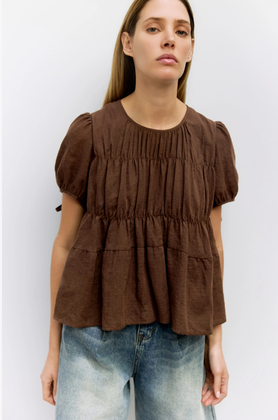 Penelope Woven Top