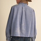 Georgia Embroidered Denim Top