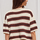 Mocha Knit Striped Top