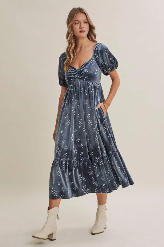 Winter Whisper Midi Dress