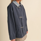 Indigo A-Line Utility Jacket