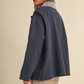 Indigo A-Line Utility Jacket
