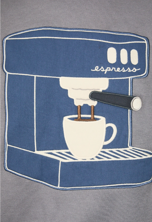 Coffee Run Espresso Graphic Sweater