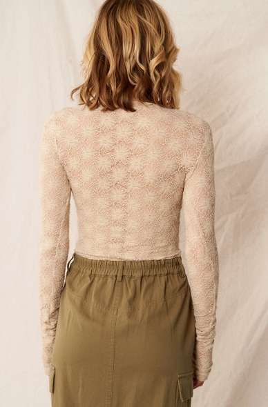 Petals Lace Mesh Top