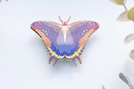 Two-Tailed Pasha Butterfly Enamel Pin