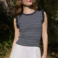Ruffle Striped Top