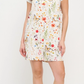 Watercolor Floral Shortalls - Cream